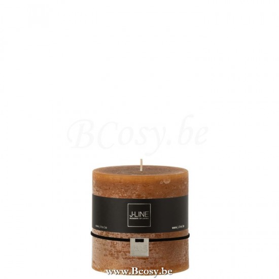 J Line Jline Candela Cilindrica Caramello 75O Vela Cilindrica Caramel 75H