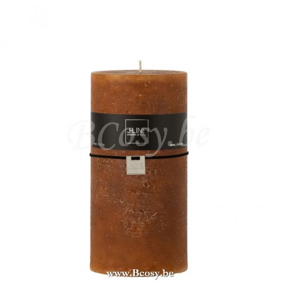 J Line Jline Candela Cilindrica Caramello Xxl 140O Vela Cilindrica Caramel Extra Extra Large 140H