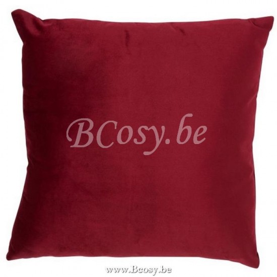 J Line Jline Cushion Square Velvet Red cushion