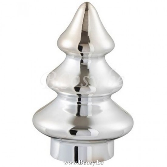 J Line Jline Albero Di Natale Decorativo Vetro Argento Small Arbol De Navidad Decorativo Cristal Plata Small