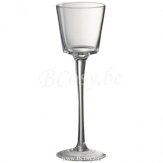 J Line Jline Candle Holder Conical On Base Glass Transparent Medium Candle Holder Conical On Base Glass Transparent Medium