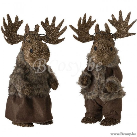 J Line Jline Eland Staand Stro Bruin Large Assortiment Van 2