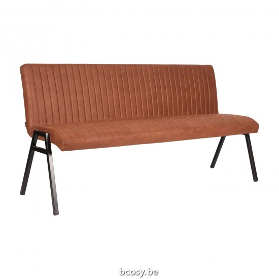 LABEL51 Banquette de salle à manger Matz Cognac Microvezel 175 cm.