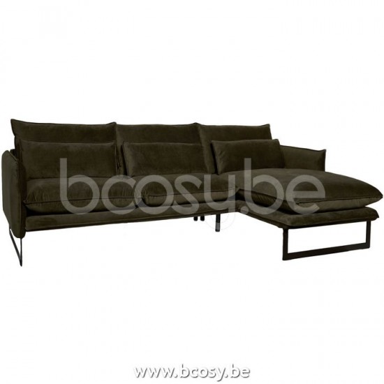Lifestyle94 MILAN LOUNGE SOFA R SEVEN HUNTER GREEN 156 B280/H88/D160 Lifestyle 128744 Lifestyle94 128744 LFS 128744