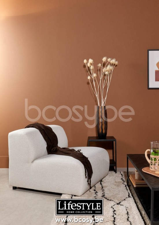 Lifestyle94 SIRMIONE 1 SEAT NO ARMS LUNO ECRU 1 B80/H71/D100 Lifestyle 145769 Lifestyle94 145769 LFS 145769