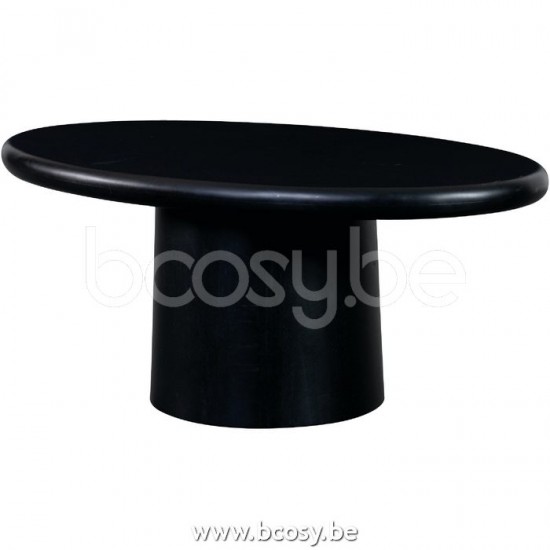 Lifestyle TABLE BASSE OVAL CLARKSVILLE NOIR 101X61 CM