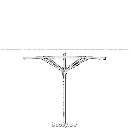 TUUCI centrale mast paal aluminium parasols.