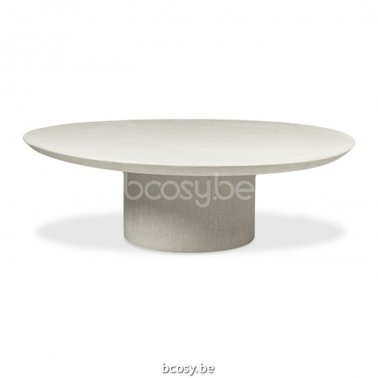 Vincent Sheppard Vincent Sheppard Ari Coffee table large Round Lunar White Mineral frame Lunar White Mineral top.
