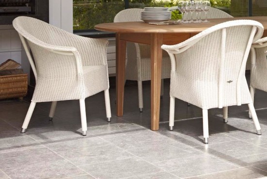 Vincent Sheppard Victor fauteuils chaises avec accoudoirs Lloyd Loom Blanc pur.