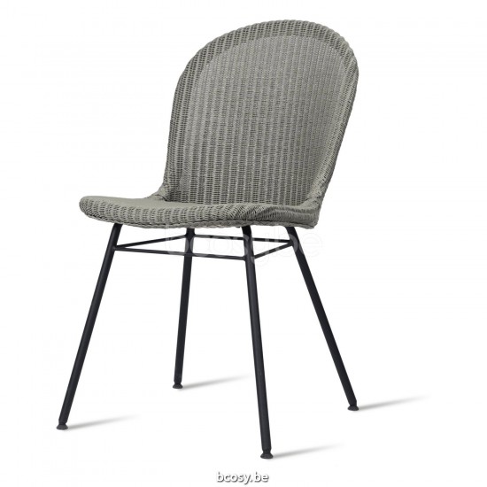 Vincent Sheppard Yann Stoel Zwart Gepoedercoat Stalen A frame Pebble Lloyd Loom.