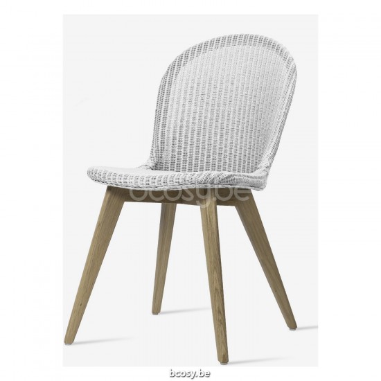 Vincent Sheppard Yann Stoel Natuur eiken Hout frame Puur Wit Lloyd Loom.