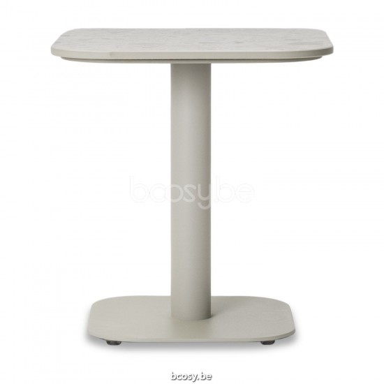 Vincent Sheppard Kodo Tables d'appoint de jardin cadre en Aluminium Blanc dune.
