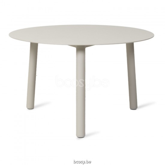 Vincent Sheppard Lilo Round garden Coffee Table Dia 60 Dune White Aluminium frame Dune White Aluminium top.