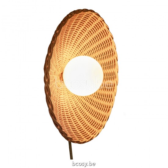 Vincent Sheppard Arvin Wandlamp Naturel Rotan.