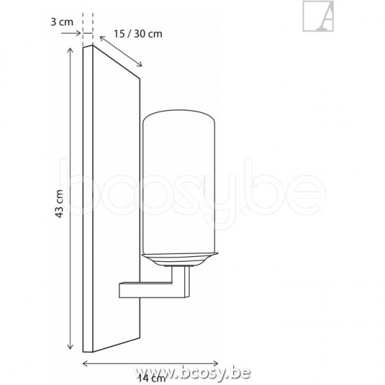 Wandlamp Meurrens projects Lamps Wall Lamps Meurrens projects Wall Light Meurrens projects Lamps Meurrens projects Armatures D'intérieur Montage externe Meurren.