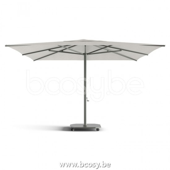 Jardinico JCP201 400x400 Vierkante Middenstam Parasol 4x4 Mast Antraciet-charcoal Doek Cotton Sunbrella Plus Marine UFJCP.201 CARACTERE.