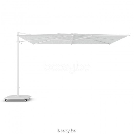Jardinico JCP401 370x370 Square Cantilever Parasol Pole White Canopy Ice Sunbrella Plus Marine.