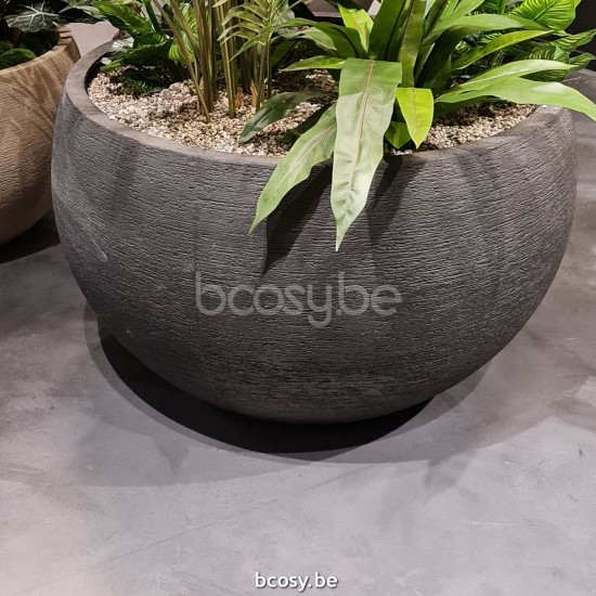 Jardinico TERRA Round Plant Pot Cerchio 112 High Macchiato.