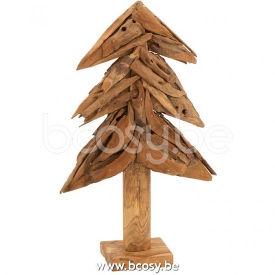 Jline Arbol Piezas Madera Teak Natural Medium