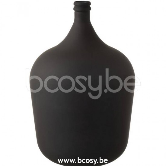 Jline Jarron Jarra Cristal Mate Negro