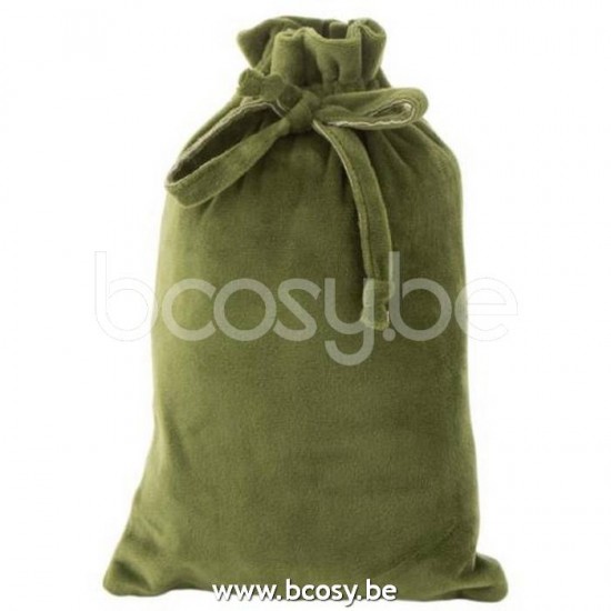 Jline Bolsa Navidad Terciopelo Caqui Verde Small