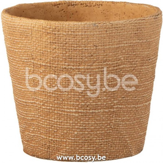 Jline Flowerpot Bistro Cement Natural Large