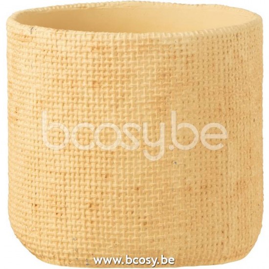 Jline Flowerpot Sunny Cement Beige Medium