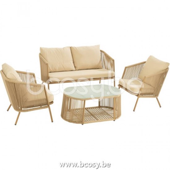 Jline Mesa Eli Metal Cristal Beis