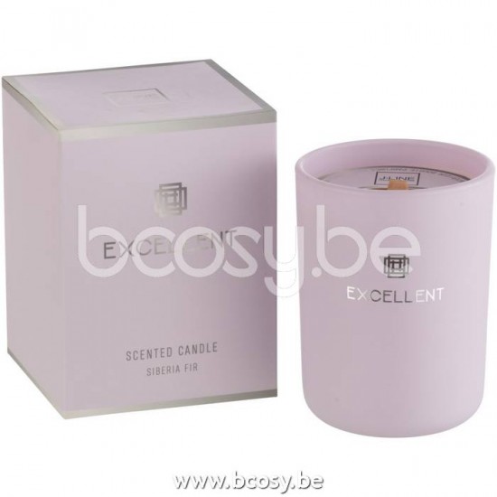 Jline Vela Perfumada Excellent Vidrio Lila Small 50U