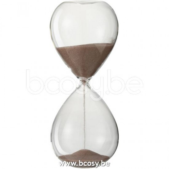 Jline Reloj De Arena Decorativo Cristal Arena Rosa Claro Small