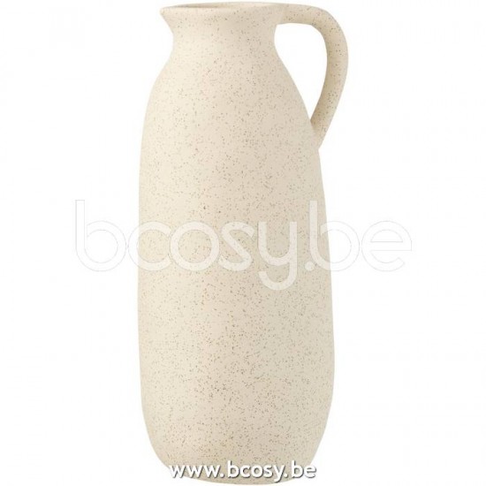 J Line Jline Vase Jug Ceramic Beige Large