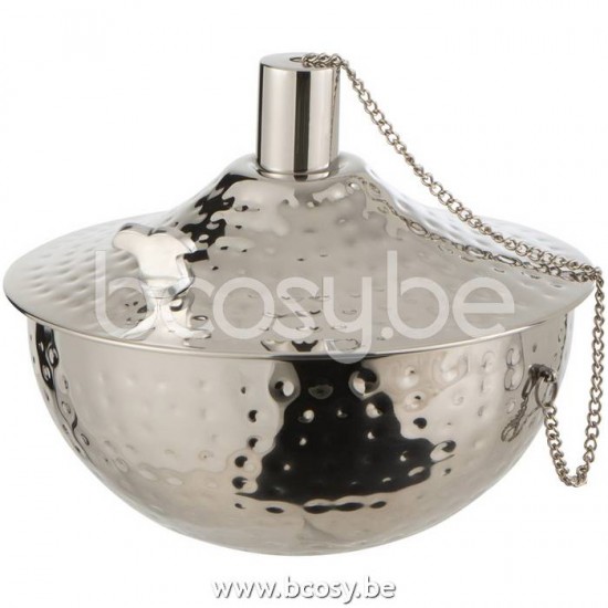 J Line Jline Oil Lamp Table Roma Hammered Stainless Steel Silver firepits fire plates