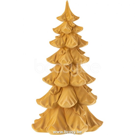 J Line 26836 Boom Poly Oker Large L21xB21xH39 cm kerstbomen