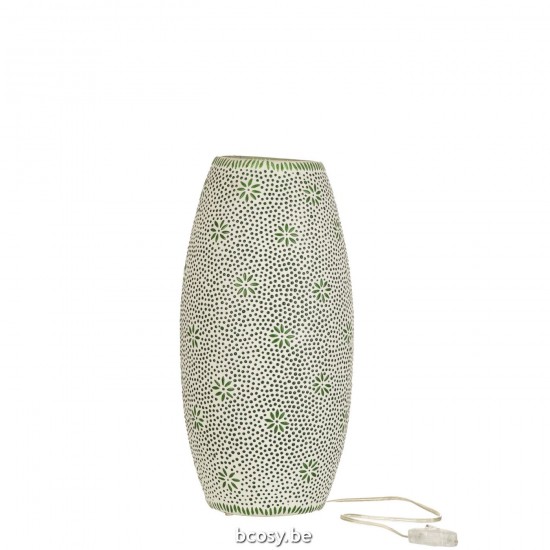 Jline Lamp Bram Glas Groen Large.