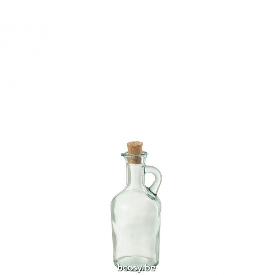 J Line bouteilles Jolipa Carafe Ronde Et Bouchon Verre Recycle.