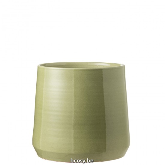 J Line cachepots de fleur Jolipa Cachepot Rond Ceralique Ver Xlarge.
