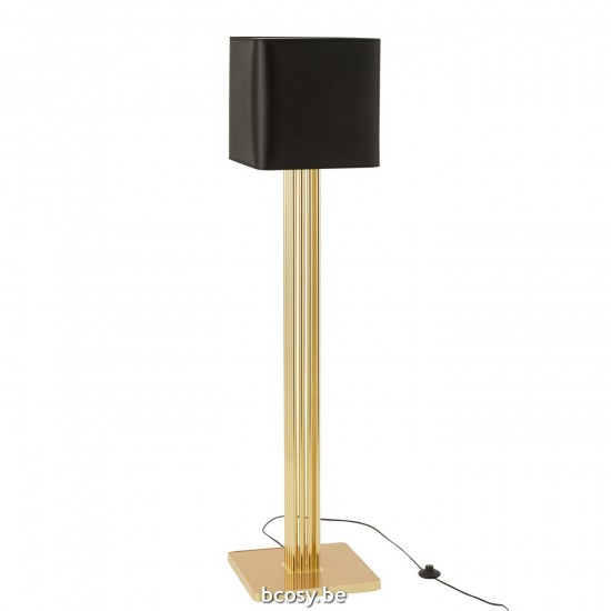 J Line Lamp Moderna Goud Metaal Mdf Textiel Lamp Moderna Goud Metaal Mdf Textiel.