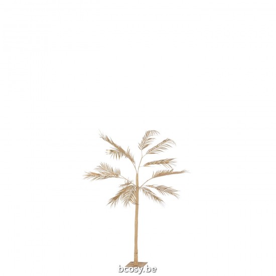 Jline Boom Palm Bladeren 1 Stam Staal Goud Small.