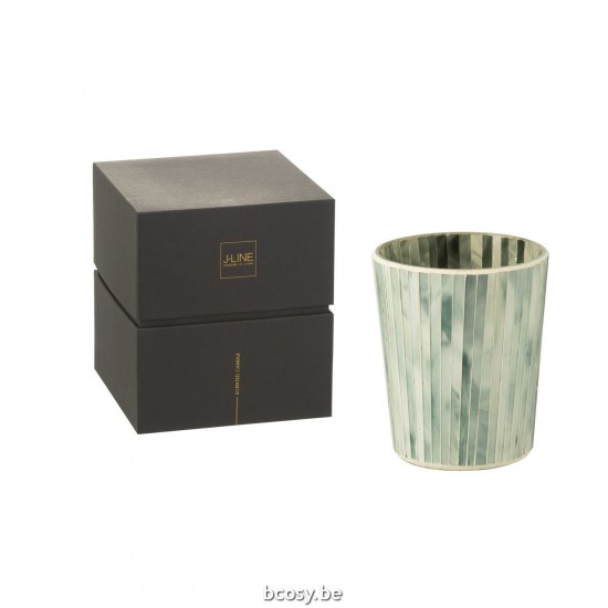 J Line bougies parfumées Jolipa Bougie Parfumee Noa Seaside Bliss Bleu Clairmedium 55 Heures.