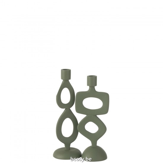 Jline Kaarshouder Ringen Aluminium Groen Assortiment Van 2.