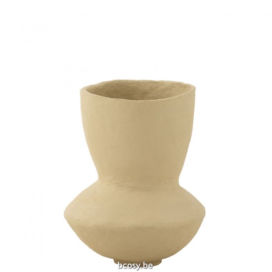 Jline Pot Archaic Papier Mache Naturel Large.