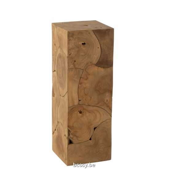 J Line Zoccolo Puzzle Box Teak Large Base Para Caja Puzzle Teca Large.