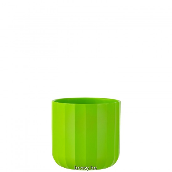 J Line Flowerpot Summer Ceramic Green Large flowerpots.