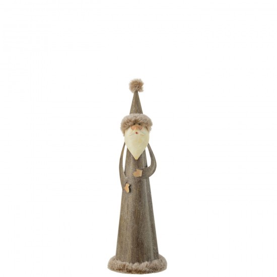 Jline Papá Noel Redondo Piel Metal Gris Small.