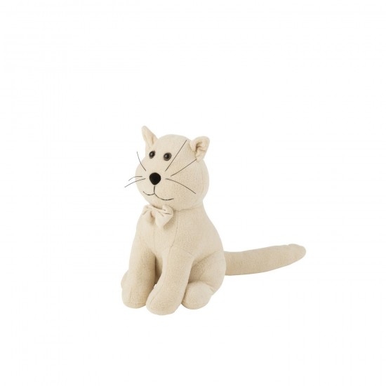 Jline Tope De Puerta Gato Pajarita Tejido De Rizo Crudo.