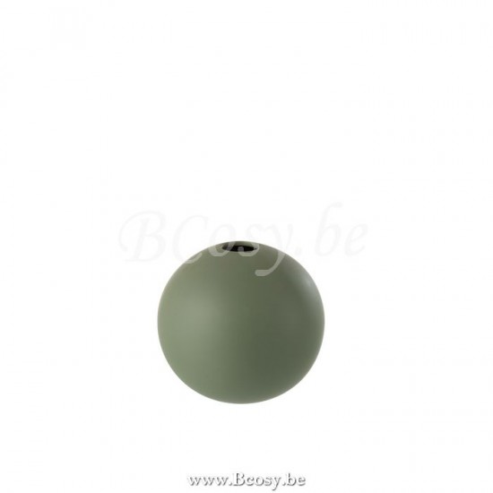 Jline Jarron Bola Ceramica Verde Medium.