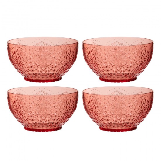 Jline Caja 4 Bolos Plastico Rojo.