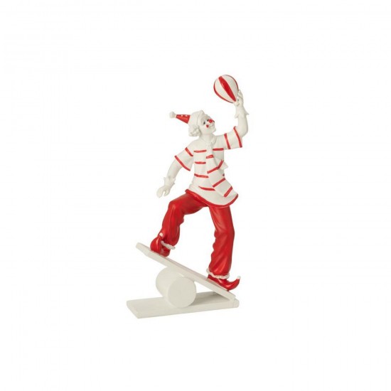 Jline Clown Equilibrista Piedra Blanco Rojo.