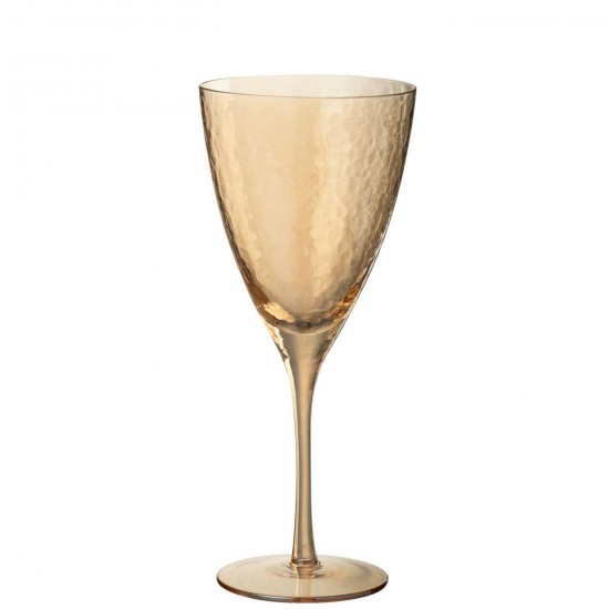 Jline Copa De Vino Vidrio Dorado.