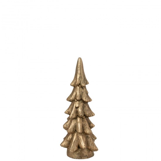 Jline Árbol De Navidad Base Redonda Magnesio Dorado Small.